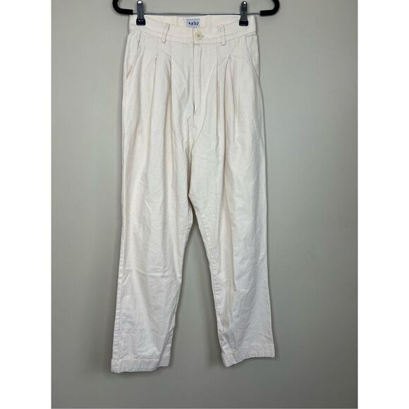 Esby Emma Trousers in Natural Slub - Picture 4 of 8